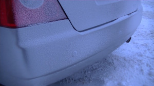 Chery Fora датчики парковки в снегу